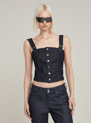 Bustier Top Detachable Straps